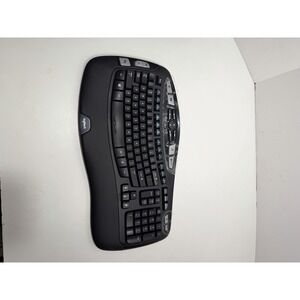 Logitech Wireless Wave K350 Keyboard Used - No USB Dongle